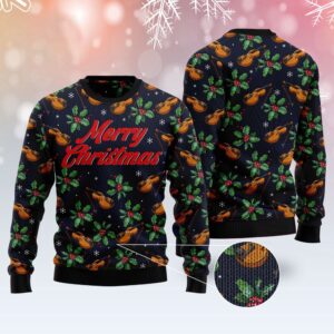 Violin Christmas Ugly Christmas Sweater, Christmas Sweater,&hellip;