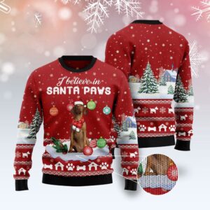 Vizsla I Believe In Santa Paws Ugly&hellip;