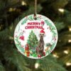 Weimaraner Sometimes They Have Paws Ornament, Christmas Ornament, Dog Ornament, Xmas Dog Ornaments