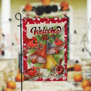 Welcome Cardinal Christmas Garden FlagXmas, Garden Flags,&hellip;
