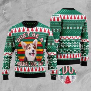 Welsh Corgi Dog Dad Ugly Christmas Sweater,&hellip;