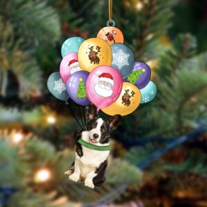 Welsh Corgi With Balloons Christmas Ornament, Christmas&hellip;