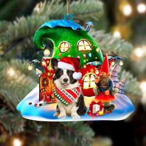 Welsh Corgi With Rudolph’s House Christmas Ornament,&hellip;