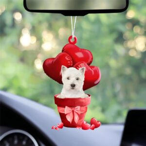 West Highland White Terrier Red Heart Balloon&hellip;