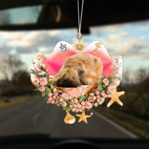 Wheaten Terrier Sleeping In The Seashell Ornament,&hellip;