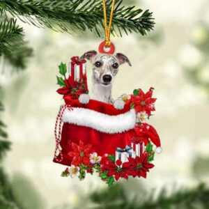 Whippet In Gift Bag Christmas Ornament, Christmas&hellip;