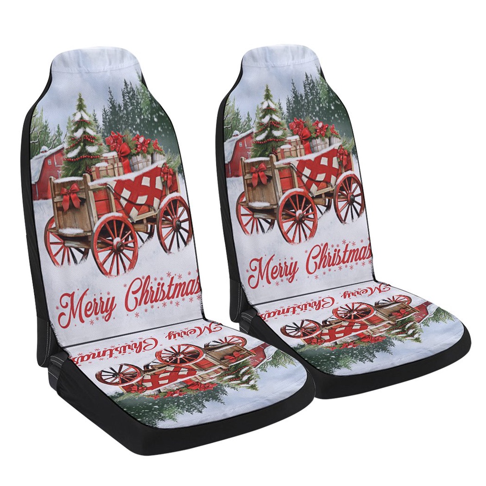 Winter Wagon Christmas Seat Cover Cars, Christmas Car Seat Cover, Car Seat Cover