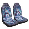 Wyoming Christmas Season Greetings Seat Cover Cars, Christmas Car Seat Cover, Car Seat Cover