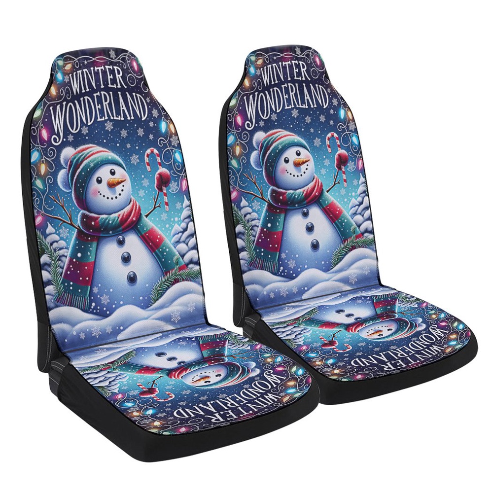 Winter Wonderland Christmas Seat Cover Cars, Christmas Car Seat Cover, Car Seat Cover