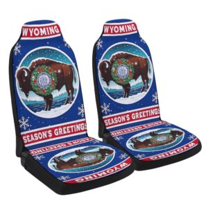 Wyoming Christmas Season Greetings Seat Cover Cars,&hellip;