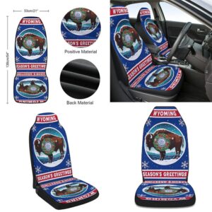 Wyoming Christmas Season Greetings Seat Cover Cars,&hellip;