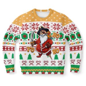 Yo Ho Ho Pirate Santa Ugly Christmas&hellip;