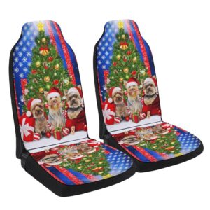 Yorkie Yorkshire Terrier Merry Christmas Seat Cover&hellip;