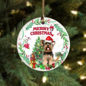 Yorkshire-Terrier Tree Merry Christmas Ornament, Christmas Ornament,&hellip;