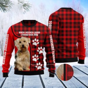 Yorkshire Terrier Paw Ugly Christmas Sweater, Dog&hellip;