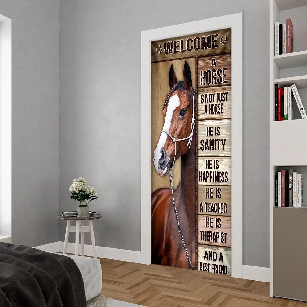 A Horse Is Not Just A Horse Door Cover Christmas Home Derco Gift, Christmas Gift