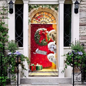 Alpaca Christmas Door Cover, Front Door Christmas&hellip;