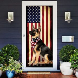 Beautiful German Shepherd Door Cover Xmas Gifts For Pet Lovers Christmas Gift 2 nntxmp.jpg