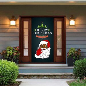 Black Santa Claus Decoration, Christmas Door Covers,&hellip;