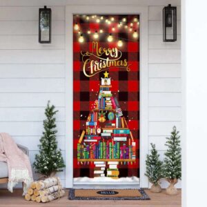 Book Christmas Tree Door Cover Merry Christmas Front Door Christmas Cover Christmas Gift 3 vqgit1.jpg