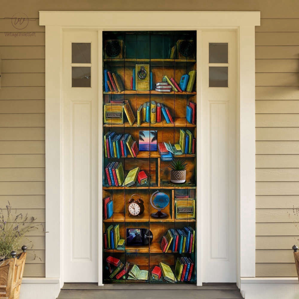 Book Door Cover, Book Lover Gift Idea, From the Library Door Cover, Christmas Gift