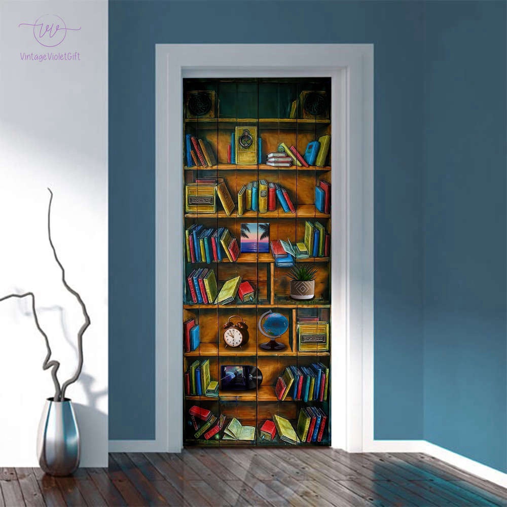 Book Door Cover, Book Lover Gift Idea, From the Library Door Cover, Christmas Gift
