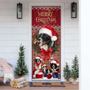 Border Collie with Christmas Begins Door Cover Front Door Christmas Cover Gift For Decor Christmas Gift 3 qhbr49.jpg