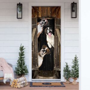 Boxer Happy Farmhouse Door Cover, Xmas Gifts&hellip;