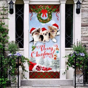 Chihuahua Merry Christmas Door Cover, Front Door&hellip;
