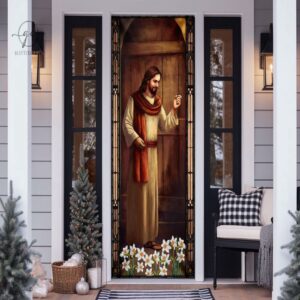 Christian Door Cover Christian Knocking At The Door Front Door Gift For Home Decor Christmas Gift 3 tfbz6a.jpg