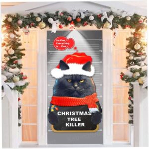 Christmas Cat Door Cover Decoration, Christmas Door&hellip;