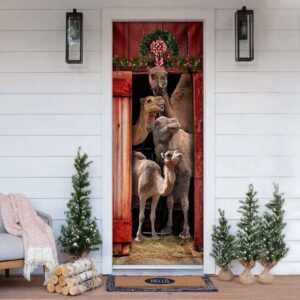 Christmas Door Cover Happy Family Camel Christmas Door Cover Christmas Gift 2 sqd9pp.jpg