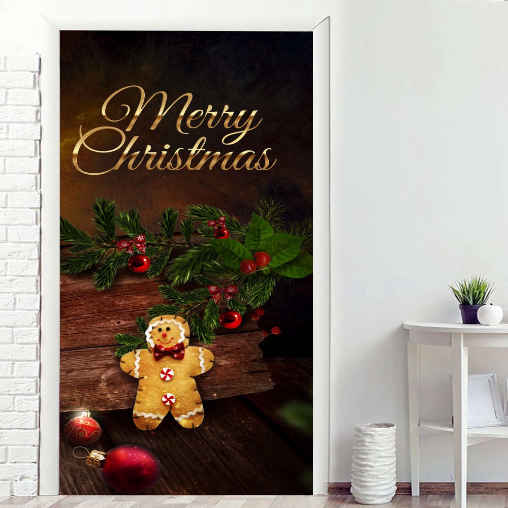 Christmas Door Cover, Happy Holidays Banner Outdoor Decor, Gift For Christmas, Christmas Gift