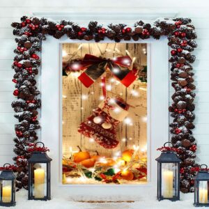Christmas Door Cover, Holiday Banner Outdoor Decor,&hellip;