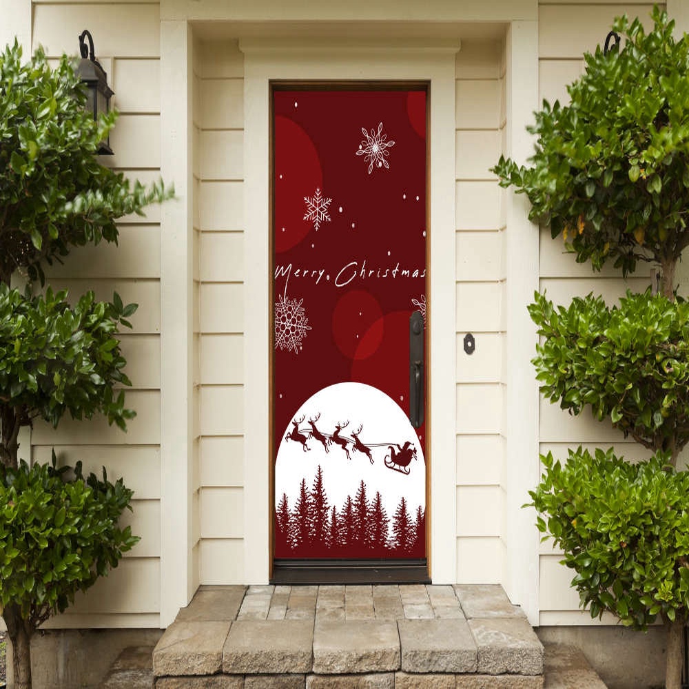 Christmas Door Cover, Merry Christmas Door Banner, Best Gift For Christmas, Christmas Gift
