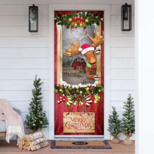 Christmas Moose Door Cover Xmas Gifts For Pet Lovers Christmas Gift For Decor Christmas Gift 2 jxhhwc.jpg