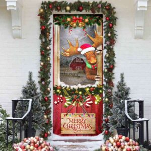 Christmas Moose Door Cover Xmas Gifts For Pet Lovers Christmas Gift For Decor Christmas Gift 3 u8pkb3.jpg