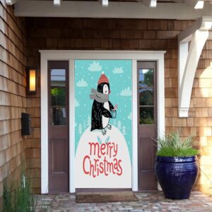 Christmas Penguin Door Decor, Christmas Door Covers,&hellip;