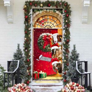Christmas With My Herd Goat Cattle Farmer Door Cover Door Christmas Cover Christmas Outdoor Decoration Christmas Gift 4 sjfsco.jpg