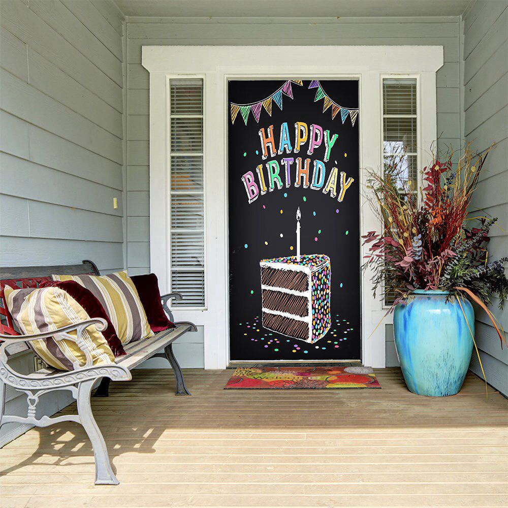 Custom Birthday Decor, Door Cover, Front Door Decor, Best Gift For Birthday, Christmas Gift