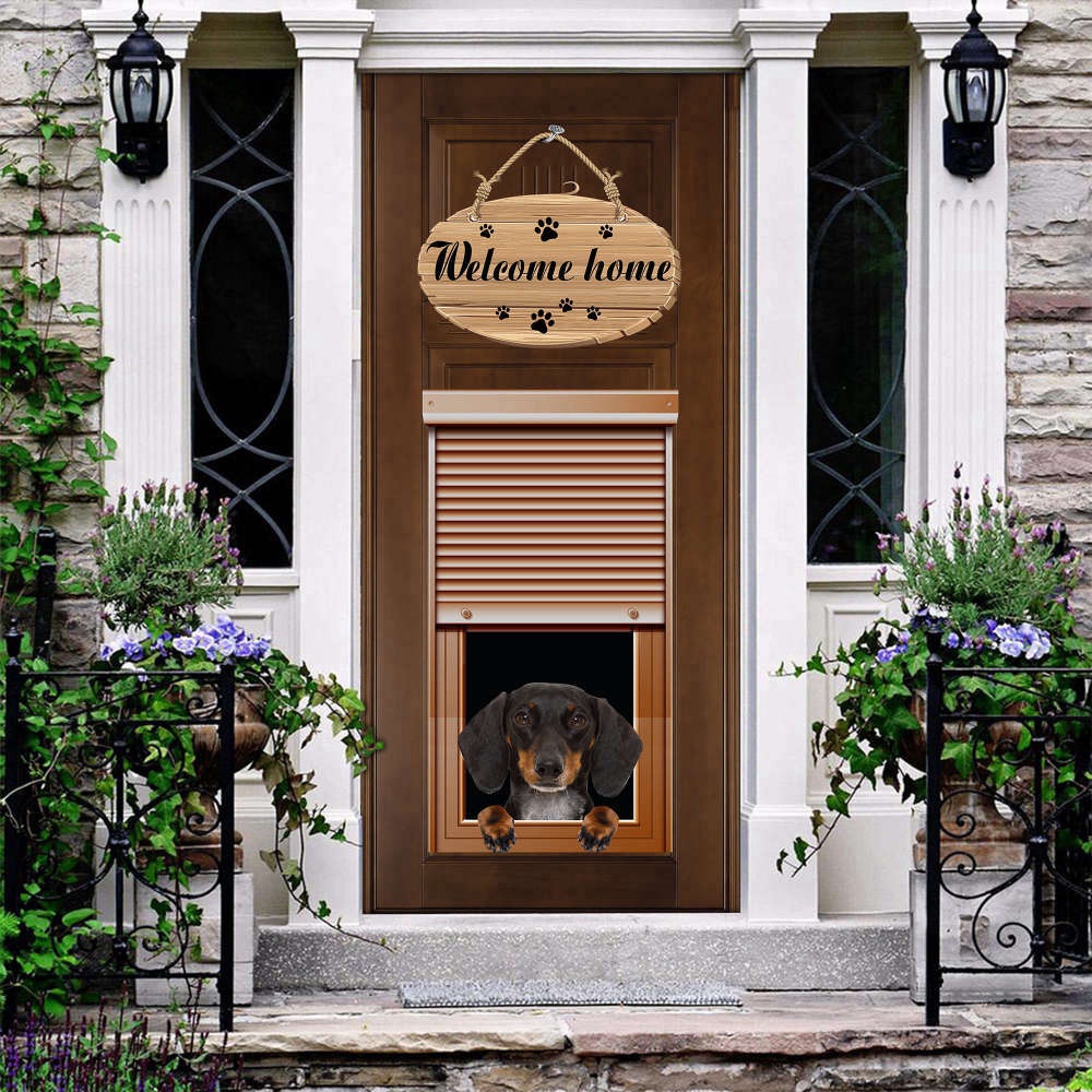 Dachshund Welcome Home Door Cover Perfect Gift for Dachshund Lovers, Christmas Gift