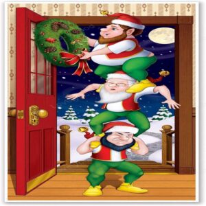 Elves Door Cover Indoor, Outdoor Christmas Party&hellip;