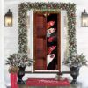 Farm Cattle Goat Merry Christmas Door Cover, Unique Gifts Doorcover, Holiday Decor, Christmas Gift