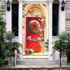 Festive Gnomes Christmas Door Cover, Spruce Up Your Holiday Décor!, Christmas Gift