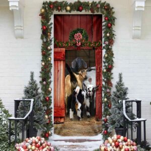 Funny Family Goat Door Cover Unique Gifts Doorcover Housewarming Gifts Christmas Gift 3 p1g6zs.jpg