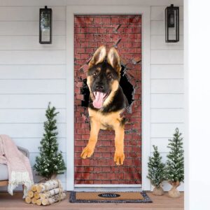 German Shepherd Broken Wall. Dog Lover Door&hellip;