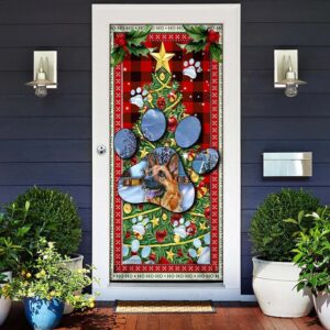 German Shepherd Dog Paw Christmas Door Cover Xmas Outdoor Decoration Gifts For Dog Lovers Christmas Gift 2 knq1fq.jpg
