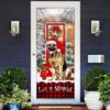German Shepherd Door Cover, Christmas Gift For Dog Lover, Christmas Gift