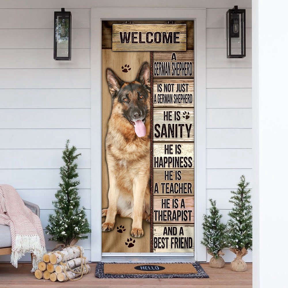 German Shepherd Door Cover, Xmas Gifts For Pet Lovers, Christmas Gift For Friends, Christmas Gift German Shepherd Door Cover, Xmas Gifts For Pet Lovers, Christmas Gift For Friends, Christmas Gift