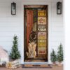 German Shepherd Door Cover, Xmas Outdoor Decoration, Gifts For Dog Lovers, Housewarming Gifts, Christmas Gift